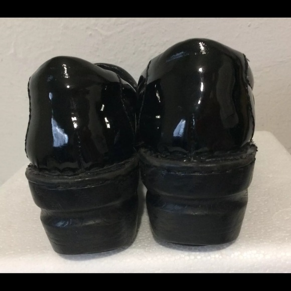 BOC Born Concepts Clogs Shoes Faux Black Patent Leather PEGGY BC9632 Sz 8 M/W 39 - Picture 10 of 12